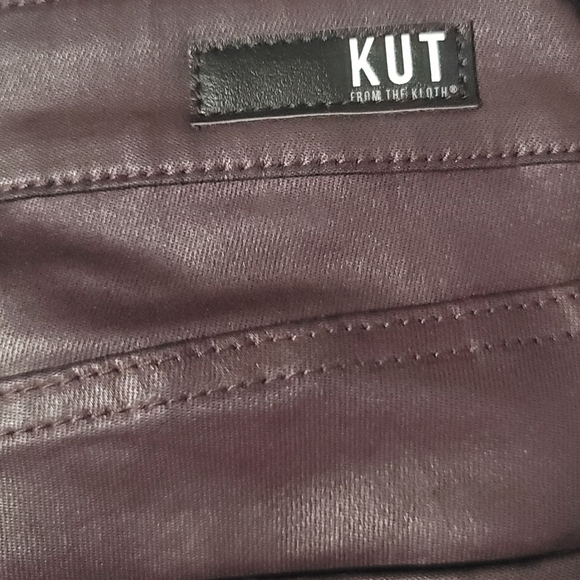 Kut from the Kloth Connie High Rise Coated Ankle Skinny Jeans, 12, Plum-Like New - Picture 4 of 8